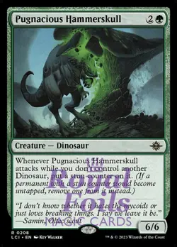 Pugnacious Hammerskull 2x FOIL Lost Caverns of Ixalan MTG LCI Rare MINT green - Image 1