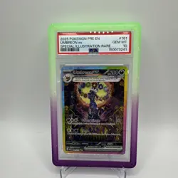 2025 Pokemon Pre En-Prismatic Evolutions #161 Umbreon Ex PSA 10 Gem Mint - Image 2