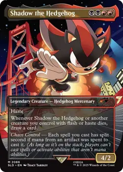 Shadow the Hedgehog Sonic the Hedgehog Secret Lair NM MTG - Image 1