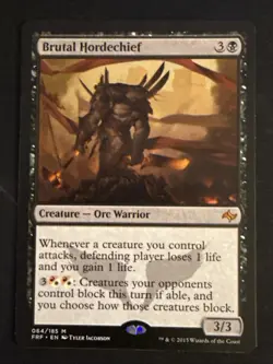 1x Brutal Hordechief (064) Fate Reforged LP MTG Magic the Gathering x1 MKE - Image 1