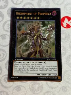 Hierophant of Prophecy - 1st Edition - REDU-EN045 - Ultimate Rare (VLP/NM) - Image 1