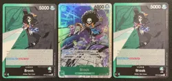X3 One Piece Brook Bandai OP15-032 SR & OP15-022 Adventure On Kami’s Island - Image 1