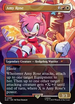 Amy Rose Sonic the Hedgehog Secret Lair NM MTG - Image 1