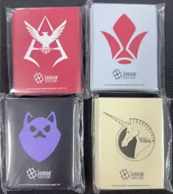 Gundam Card Game Official Card Sleeves Char Vist Foundation Tekkadan Pomeranians - Image 1