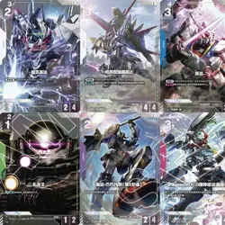 6 Pcs Gundam Card Game Premium Card Collection 01 GD01-ST01-ST03-ST05-ST06 Promo - Image 1