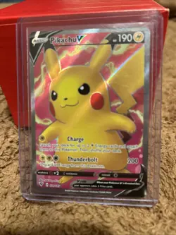 Pokemon TCG Vivid Voltage Pikachu v 170/185 Full Art Ultra Rare Card - Image 1