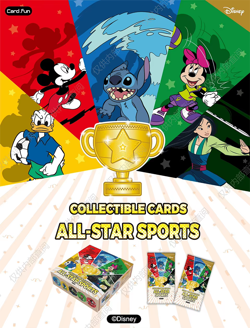 Disney All Star's Sport Card fun Booster Box 80 Trading Cards Anime OFFICIAL NEW - Image 3