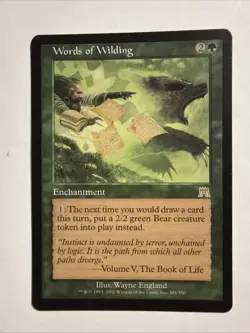 Words of Wilding- Onslaught Regular MTG-LP - Image 1