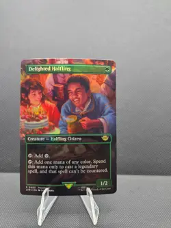Delighted Halfling (Borderless) Universes Beyond: the Lord of the Rings:... - Image 1