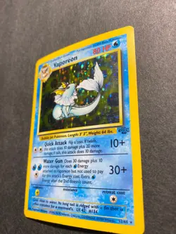 Vaporeon 12/64 Jungle Holo Pokemon TCG 1999 RARE - Image 2