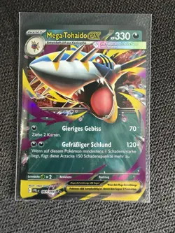 2025 Pokemon Phantasmal Flames #061/094 Mega Sharpedo ex Tohaido Fatale Flammen - Image 1