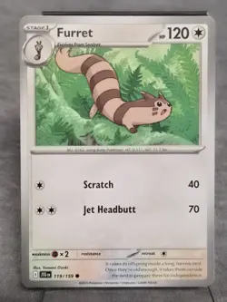 ✨Pokemon - Furret - 119/159 - Common - Journey Together - NM✨ - Image 1