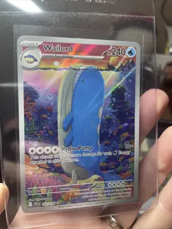 Pokemon Wailord - SV09: Journey Together 162/159 Illustration Rare NM - Image 1