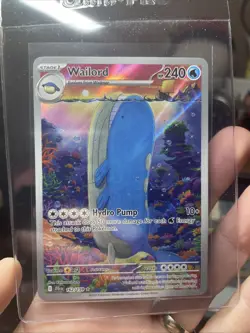 Pokemon Wailord - SV09: Journey Together 162/159 Illustration Rare NM - Image 2