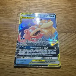 Pokemon TCG Slowpoke & Psyduck GX Tag Team 35/236 Unified Minds Ultra Rare LP/NM - Image 1