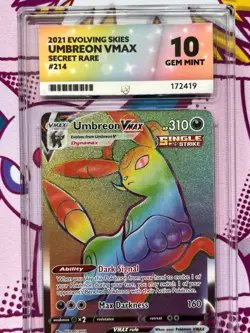 Pokemon TCG - Umbreon VMAX 214/203 - Evolving Skies - Graded - ACE 10 - Image 2
