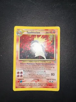 CARTA POKEMON HOLO TYPHLOSION ITA NEO GENESIS 18/111 - Image 2