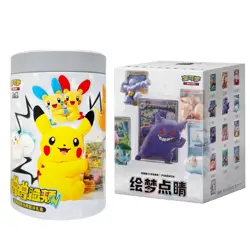 Pokemon Chinese SC Nuzzle Cheeks Plush ＆ Dream Drawing 151 Toy Display Gift Box - Image 1