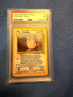 CLEFABLE POKEMON #36 1997 JAP. JUNGLE HOLO Englich PSA 7 - Image 1