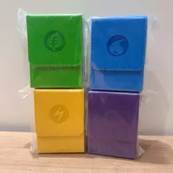 4 Box Set Pokemon S-Chinese Tapu Fini koko lele bulu Theme Storage Card Deck - Image 1
