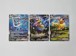 2024 Pokemon TCG S-Chinese Jolteon Flareon Vaporeon Vmax CSHC-003 006 009 Holo - Image 1