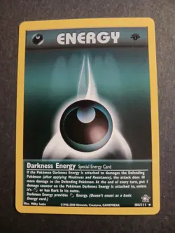 Pokemon TCG Darkness Energy 104/111 1st Edition Neo Genesis NM/M Never Played - Image 4