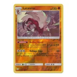 Lycanroc 124/236 Reverse Holo Cosmic Eclipse Pokemon Card NM - Image 1