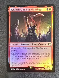 Raubahn, Bull of Ala Mhigo Final Fantasy Foil MTG NM Magic Card - Image 1