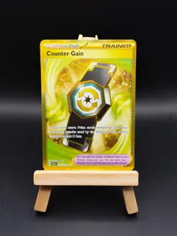 Pokemon TCG Surging Sparks - Counter Gain 249/191 Hyper Rare Gold Card - Image 1