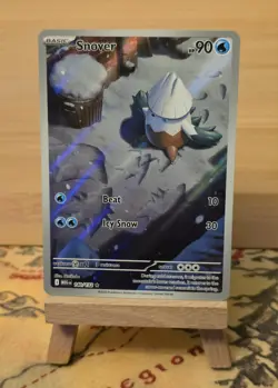 Pokemon TCG Snover 140/132 Illustration Rare Mega Evolution English Edition NM - Image 1