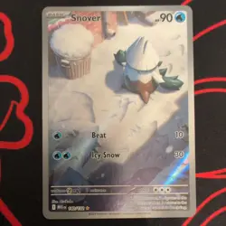 Pokemon TCG Snover Mega Evolution 140/132 Illustration Rare Card NM - Image 1