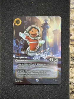 Lilo - Best Explorer Ever (Enchanted) - Near Mint Holofoil Lorcana - Image 1