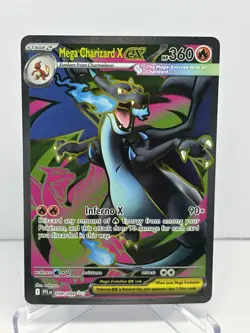 Pokemon TCG Phantasmal Flames Mega Charizard X ex Ultra Rare 109/094 Near Mint - Image 1