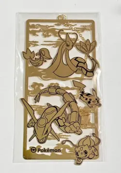 Pokemon TCG Pikachu Rayquaza Metal Bookmark from Dragon Boat Festival Gift Box - Image 1