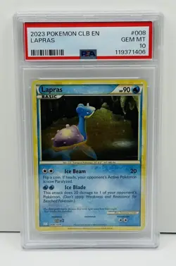 🔥Pokemon TCG Lapras 008/034 Trading Card Game Classic Holo PSA 10 Gem Mint!🔥 - Image 1