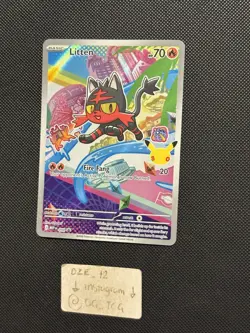 Pokemon 30th First Partner - Litten - MEP 044 - Illustration Art PROMO - M/NM - Image 4