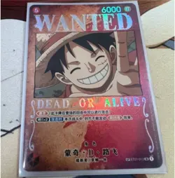 Monkey D. Luffy ST01-012 SR SP Wanted Mighty Enemies - ONE PIECE Card Game NM - Image 1