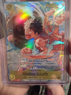 One Piece Monkey.D.Luffy Alt ART OP15-119 SEC* Foil Adventure On Kami's Island - Image 1