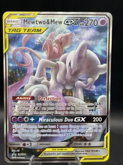Mewtwo & Mew GX SM191 Sm Promo Holo (Tag Team) Pokemon TCG - Image 1