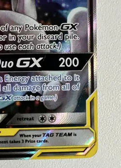 Mewtwo & Mew GX SM191 Sm Promo Holo (Tag Team) Pokemon TCG - Image 3