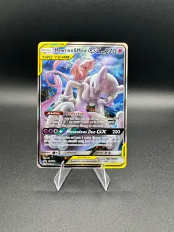 Pokemon TCG Mewtwo & Mew GX SM191 Sm Holo NM - Image 1