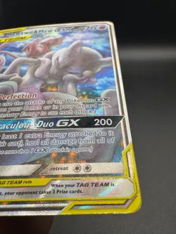 Pokemon TCG Mewtwo & Mew GX SM191 Sm Holo NM - Image 2