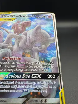 Pokemon TCG Mewtwo & Mew GX SM191 Sm Holo NM - Image 3