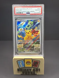 Pikachu 001/SV-P Scarlet & Violet Promo Card Pre-Order PSA 10 Japanese - Image 1