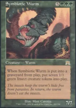Symbiotic Wurm - Light Play MTG Onslaught - Image 1