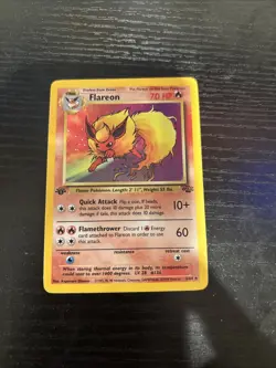 1st Edition Flareon 3/64 - Holo Rare Pokemon Card - Jungle Set - Vintage 1999 - Image 1