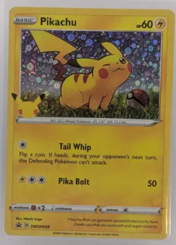 Pikachu SWSH039 Pokemon Sword & Shield Holo Promo Card English NM/M - Image 1
