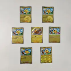 Pokemon TCG Chinese Captal Pikachu Set of 7 Holo Cards Gem Pack CBB1C 2025 NM - Image 1
