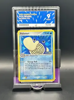 2005 POKEMON EX UNSEEN FORCES #68 POLIWHIRL-REVERSE FOIL Ace 9 + Houndoom 8 - Image 4