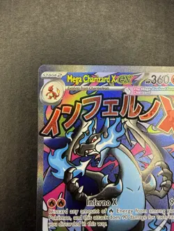 Mega Charizard x EX 023 Black Star Promo NM Full Art Pokemon TCG - Image 2